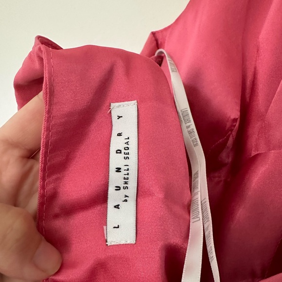 VNTG silk Princess Diana vibes midi dress - Picture 4 of 6